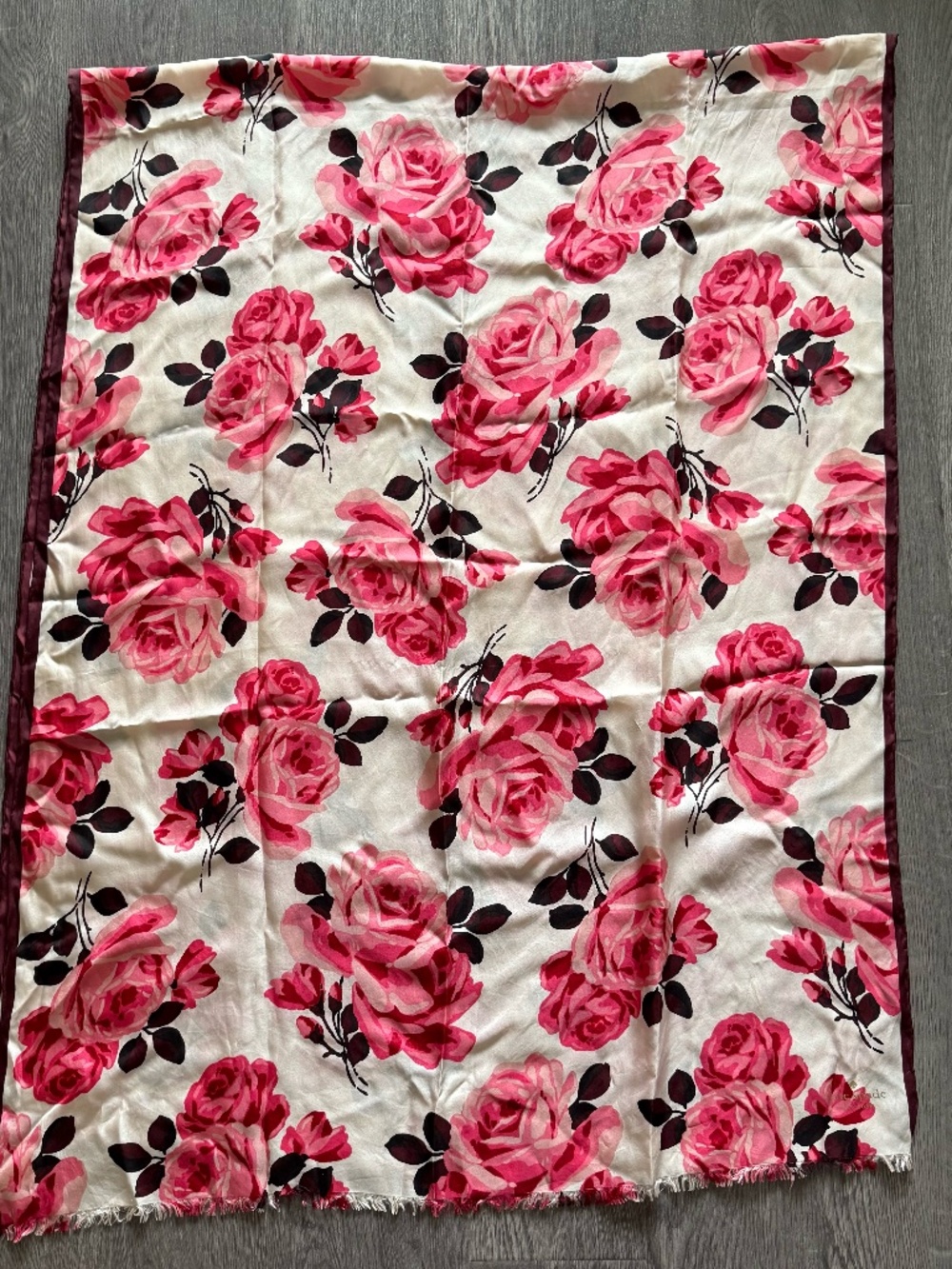 Kate Spade 100% Silk, Long Scarf